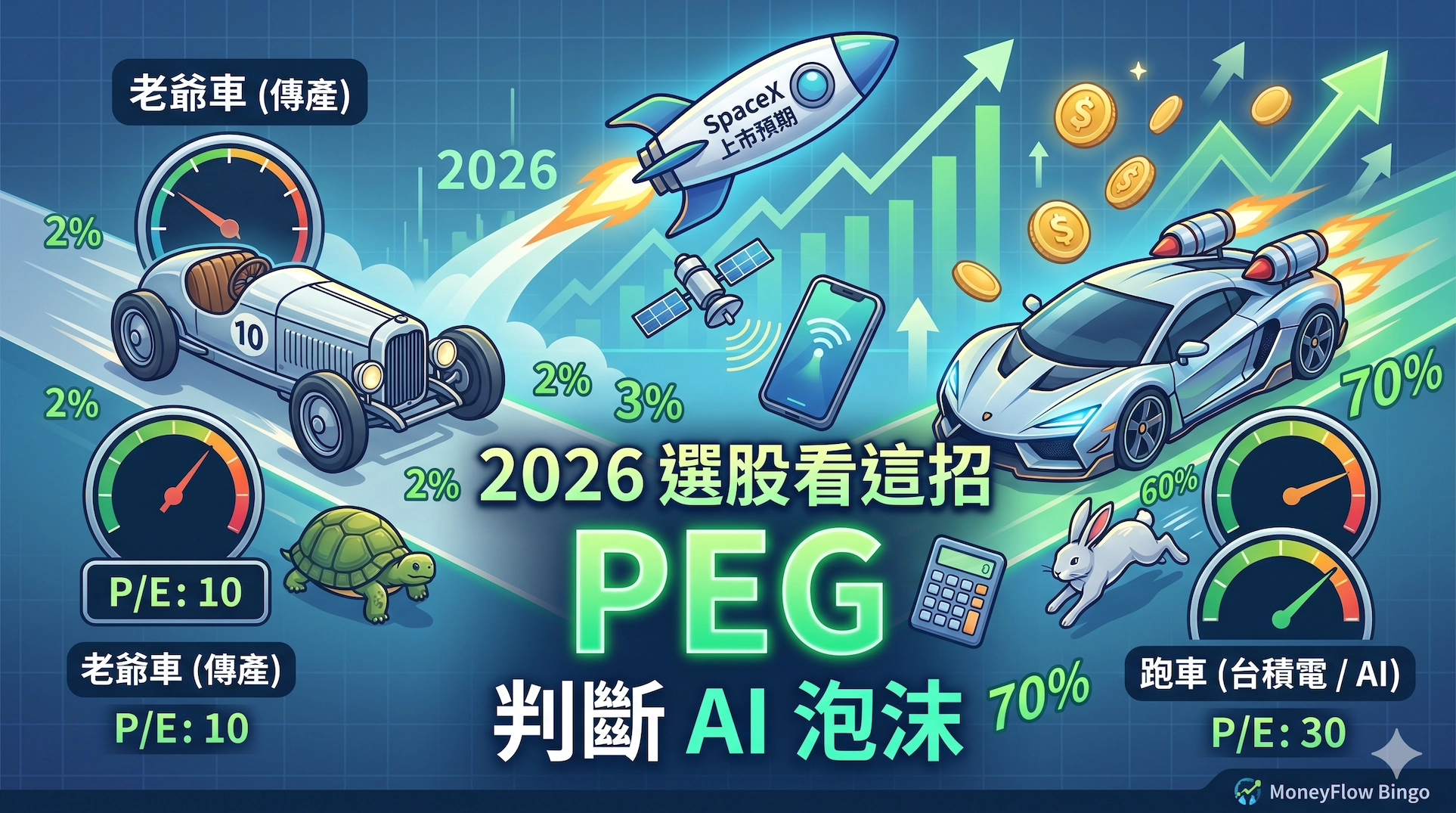 2026 選股看這招：用 PEG 拆解 AI 泡沫真相 | 台積電、輝達實戰試算