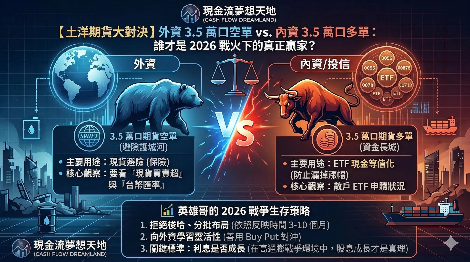 【2026 台股戰報】3.5萬期貨!外資避險vs.投信護盤,誰是最後贏家?