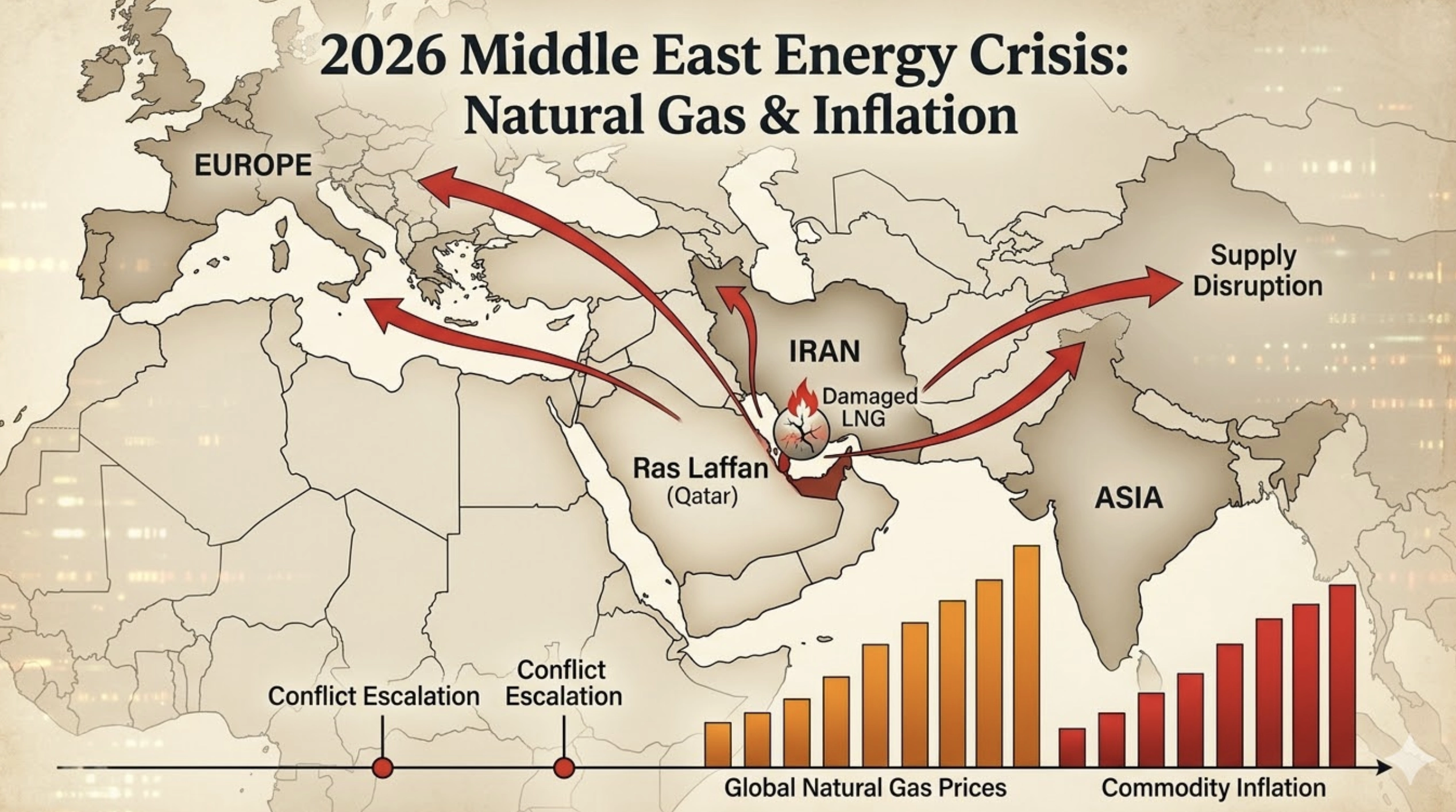 【地緣政治圖】中東 LNG 危機與通膨